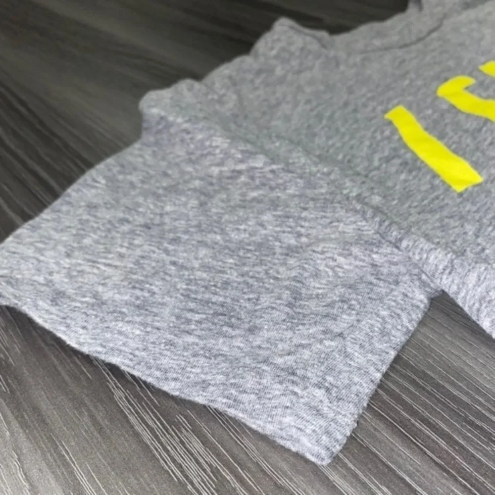 Children's Place Boys 10/12 Large Gray & Yellow 'Gamer' Gaming Graphic T-Shirt.